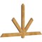 Ekena Millwork Kennewick Rough Sawn Timber Gable Bracket, Western Red Cedar, 72"W x 39"H x 2"D x 4"F, 13/12 Pitch GBW072X39X0204KEN00RWR - alternate 5